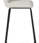 Signature Design by Ashley Nerison Bar Height Bar Stool (Set of 2)-Linen/Black