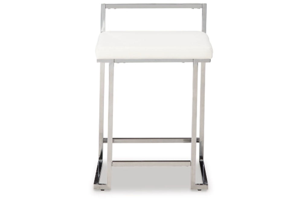 Signature Design by Ashley Madanere Counter Height Bar Stool (Set of 2)-White/