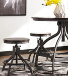 Odium Counter Height Dining Table and Bar Stools (Set of 5)-Brown