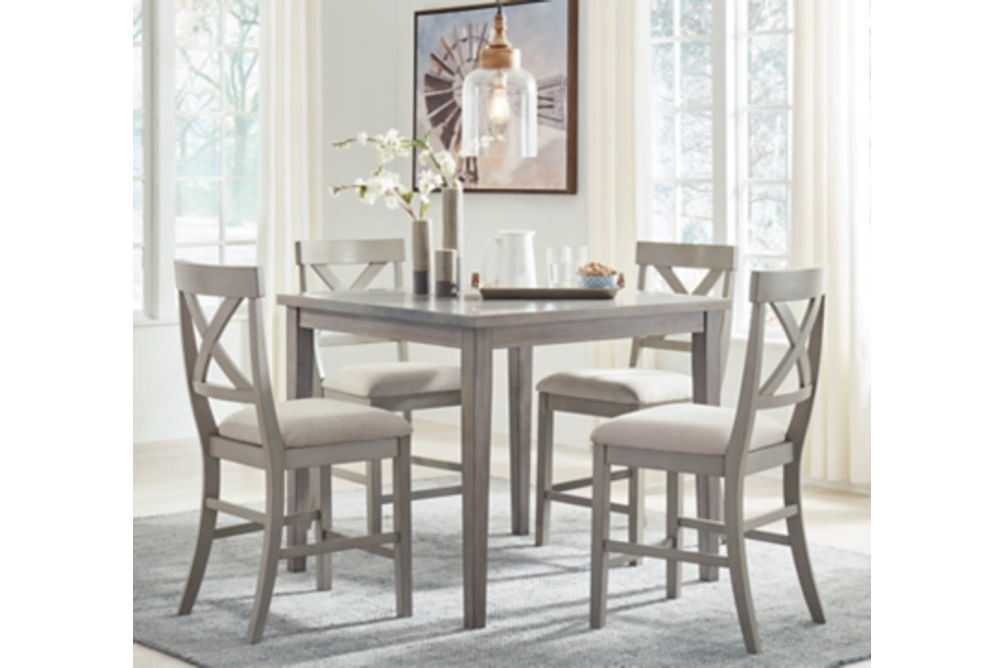 Parellen Counter Height Dining Table and 4 Barstools