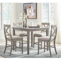Parellen Counter Height Dining Table and 4 Barstools
