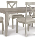 Signature Design by Ashley Parellen Dining Table and 4 Chairs-Gray