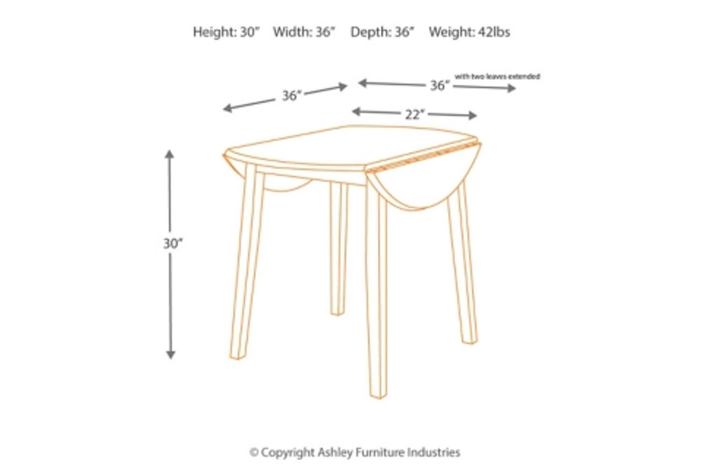 Signature Design by Ashley Hammis Dining Table and 4 Chairs-Dark Brown