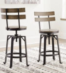 Signature Design by Ashley Lesterton Counter Height Bar Stool (Set of 2)-Light