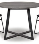 Signature Design by Ashley Centiar Dining Table and 2 Chairs-Black