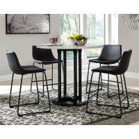 Signature Design by Ashley Centiar Counter Height Dining Table and 4 Barstools