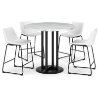 Signature Design by Ashley Centiar Counter Height Dining Table and 4 Barstools