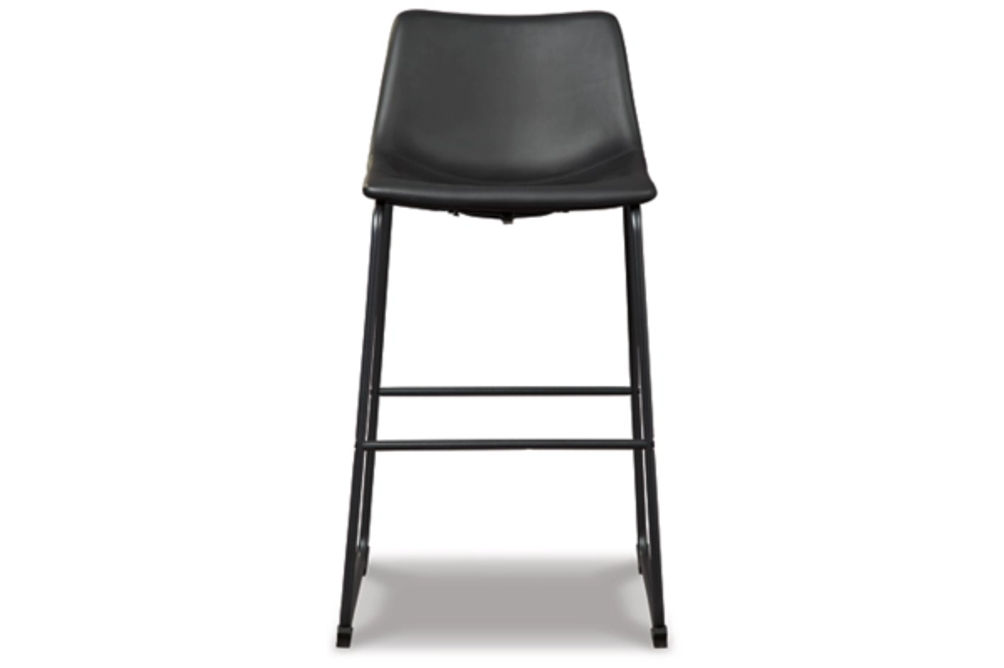 Signature Design by Ashley Centiar Pub Height Bar Stool (Set of 2)-Black