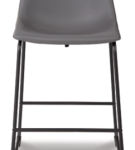 Signature Design by Ashley Centiar Counter Height Bar Stool (Set of 2)-Gray