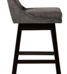 Signature Design by Ashley Tallenger Bar Height Bar Stool (Set of 2)-Dark Gray