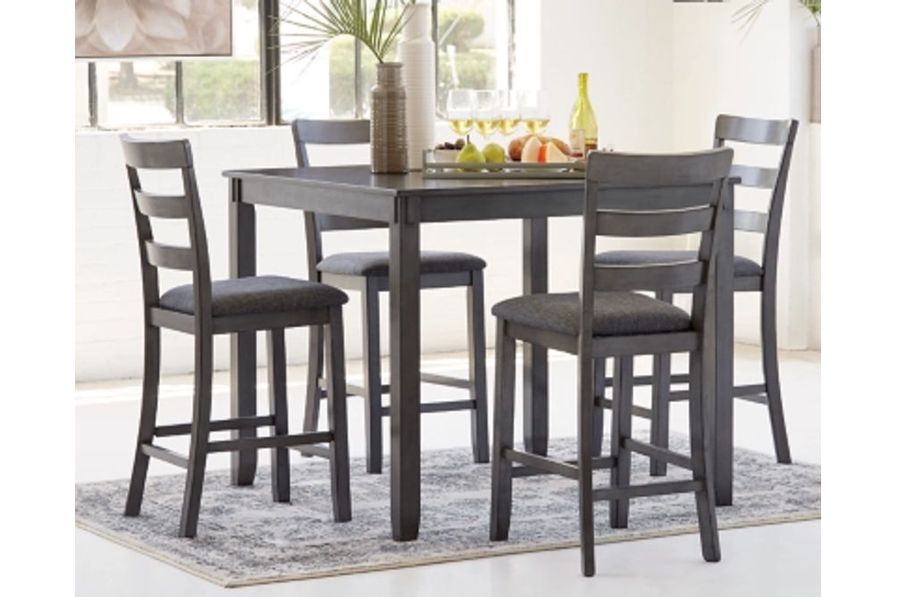 Signature Design by Ashley Bridson Counter Height Dining Table and Bar Stools