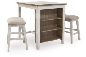 Signature Design by Ashley Skempton Counter Height Dining Table and Bar Stools