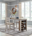 Signature Design by Ashley Skempton Counter Height Dining Table and 2 Barstools