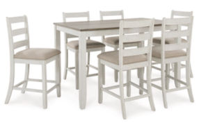 Signature Design by Ashley Skempton Counter Height Dining Table and Bar Stools