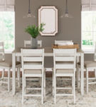 Signature Design by Ashley Skempton Counter Height Dining Table and Bar Stools