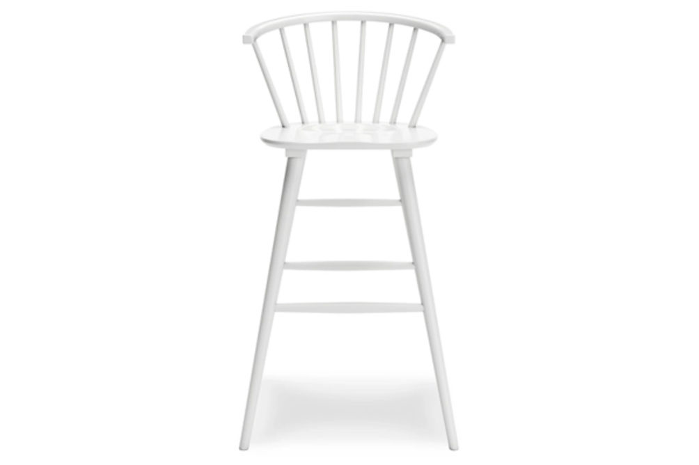 Signature Design by Ashley Grannen Bar Height Stool (Set of 2)-White