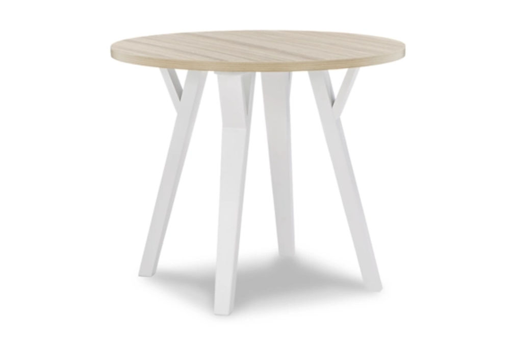 Signature Design by Ashley Grannen Dining Table and 2 Chairs-White/Natural