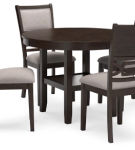 Signature Design by Ashley Langwest Dining Table and 4 Chairs (Set of 5)