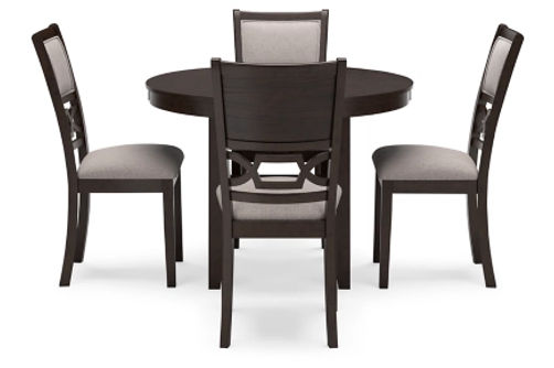 Signature Design by Ashley Langwest Dining Table and 4 Chairs (Set of 5)