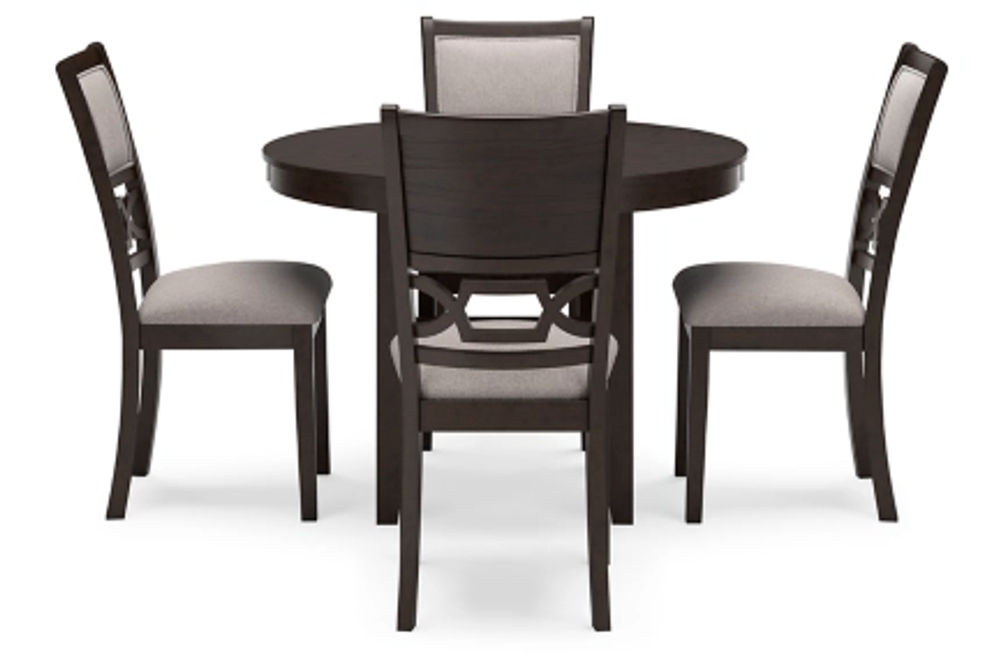 Signature Design by Ashley Langwest Dining Table and 4 Chairs (Set of 5)