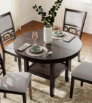 Signature Design by Ashley Langwest Dining Table and 4 Chairs (Set of 5)