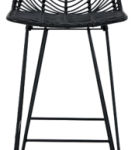 Signature Design by Ashley Angentree Bar Height Bar Stool (Set of 2)-Black