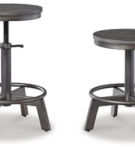 Signature Design by Ashley Torjin Counter Height Stool (Set of 2)-Gray