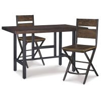 Signature Design by Ashley Kavara Counter Height Dining Table and 2 Barstools-