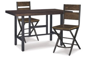 Signature Design by Ashley Kavara Counter Height Dining Table and 2 Barstools-