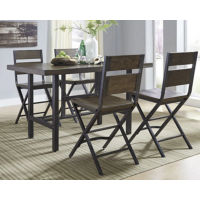 Signature Design by Ashley Kavara Counter Height Dining Table with 4 Barstools