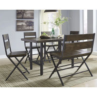 Signature Design by Ashley Kavara Counter Height Dining Table with 4 Barstools