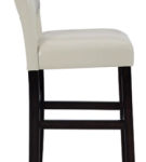 Signature Design by Ashley Leektree Bar Height Bar Stool (Set of 2)-Ivory/Brow