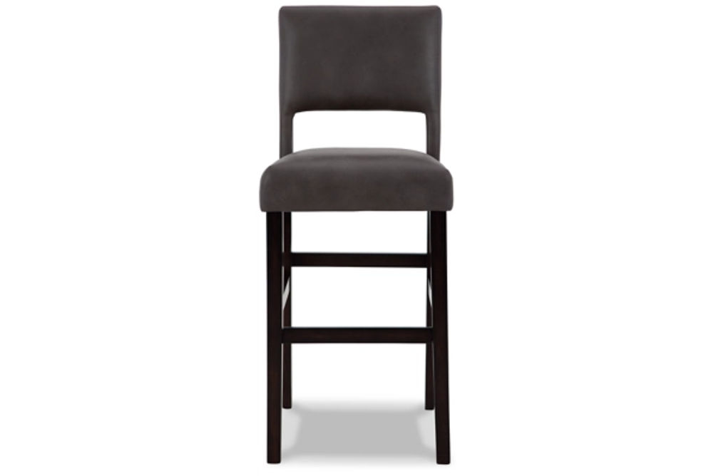 Signature Design by Ashley Leektree Bar Height Bar Stool (Set of 2)-Gray/Brown