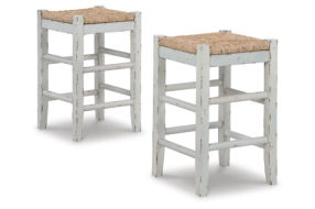 Signature Design by Ashley Mirimyn Counter Height Bar Stool (Set of 2)-White