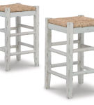 Signature Design by Ashley Mirimyn Counter Height Bar Stool (Set of 2)-White