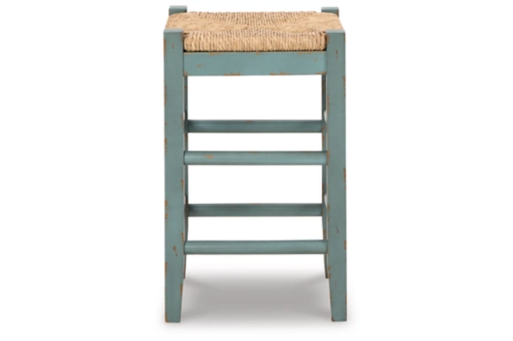 Signature Design by Ashley Mirimyn Counter Height Bar Stool (Set of 2)-Teal