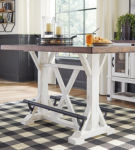 Signature Design by Ashley Valebeck Counter Height Table and 4 Stools-Multi