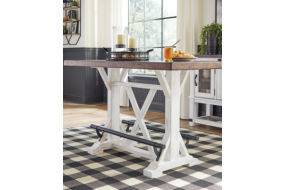 Signature Design by Ashley Valebeck Counter Height Dining Table and 4 Barstools