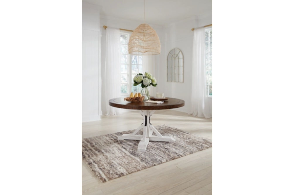 Signature Design by Ashley Valebeck Dining Table and 4 Chairs-Multi