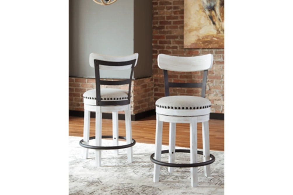 Signature Design by Ashley Valebeck Counter Height Dining Table and 4 Barstools