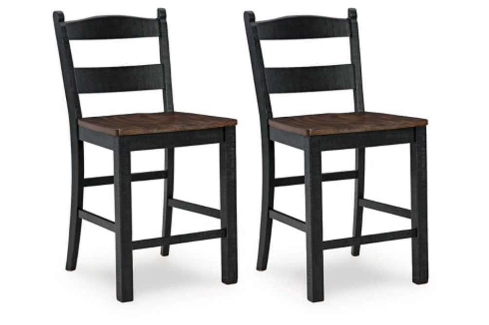 Signature Design by Ashley Valebeck Counter Height Barstool (Set of 2)-Multi