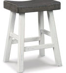 Signature Design by Ashley Glosco Counter Height Bar Stool (Set of 2)-Brown Gr