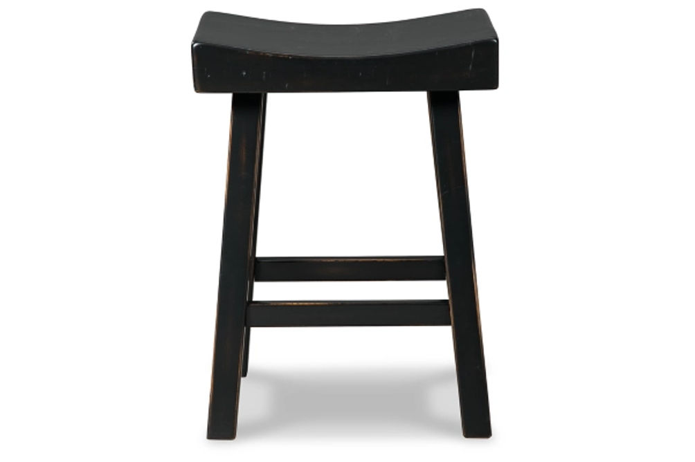 Signature Design by Ashley Glosco Counter Height Bar Stool (Set of 2)-Black