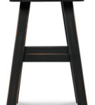 Signature Design by Ashley Glosco Counter Height Bar Stool (Set of 2)-Black