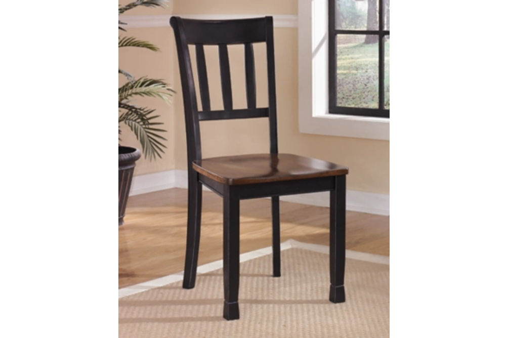 Signature Design by Ashley Owingsville Dining Table and 6 Chairs-Black/Brown