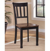 Signature Design by Ashley Owingsville Dining Table and 4 Chairs-Black/Brown