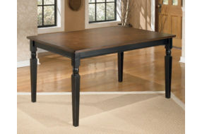 Signature Design by Ashley Owingsville Dining Table and 4 Chairs-Black/Brown