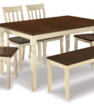 Signature Design by Ashley Whitesburg Dining Table with 4 Chairs and Bench