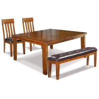 Signature Design by Ashley Ralene Dining Table and 2 Chairs and Bench-Medium B