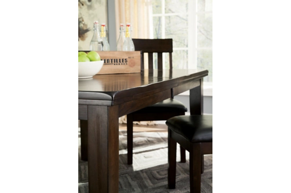 Signature Design by Ashley Haddigan Dining Table and 4 Chairs-Dark Brown